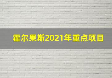 霍尔果斯2021年重点项目