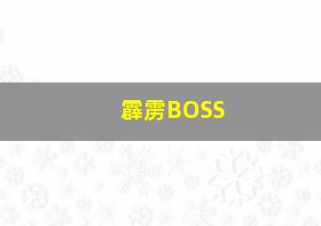 霹雳BOSS