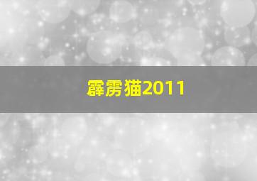 霹雳猫2011