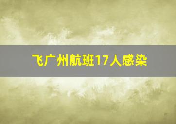 飞广州航班17人感染