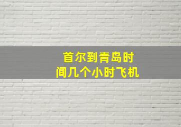 首尔到青岛时间几个小时飞机