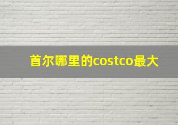 首尔哪里的costco最大