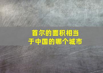 首尔的面积相当于中国的哪个城市