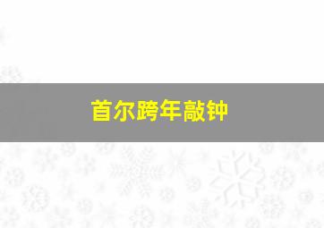 首尔跨年敲钟