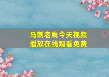 马刺老鹰今天视频播放在线观看免费