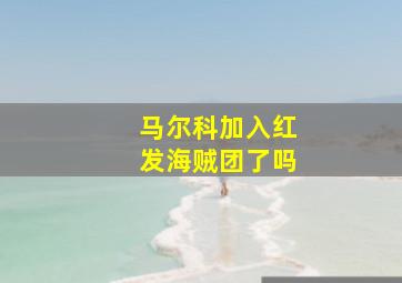 马尔科加入红发海贼团了吗