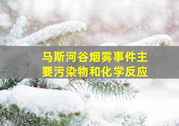 马斯河谷烟雾事件主要污染物和化学反应