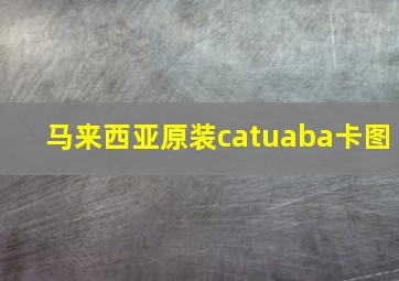 马来西亚原装catuaba卡图