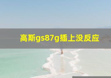 高斯gs87g插上没反应