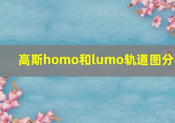 高斯homo和lumo轨道图分析