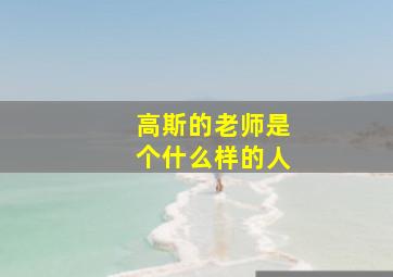 高斯的老师是个什么样的人