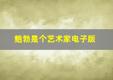 鲍勃是个艺术家电子版