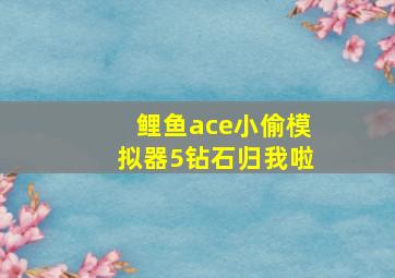 鲤鱼ace小偷模拟器5钻石归我啦