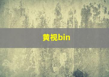 黄视bin