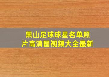 黑山足球球星名单照片高清图视频大全最新