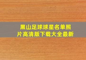 黑山足球球星名单照片高清版下载大全最新