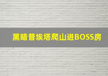 黑暗普埃塔爬山进BOSS房