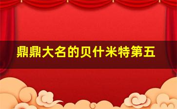 鼎鼎大名的贝什米特第五