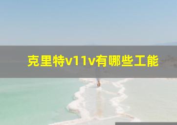 克里特v11v有哪些工能