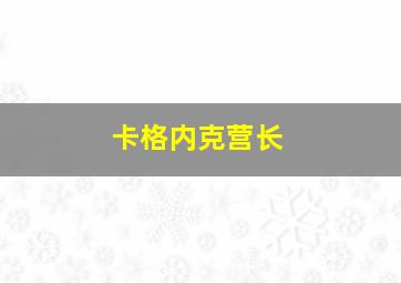 卡格内克营长