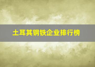 土耳其钢铁企业排行榜