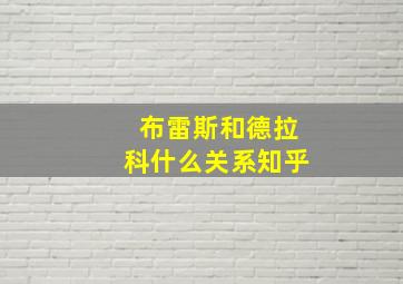 布雷斯和德拉科什么关系知乎