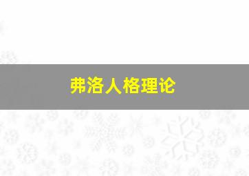 弗洛人格理论