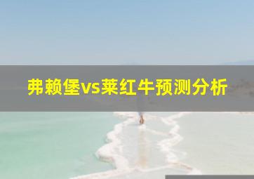 弗赖堡vs莱红牛预测分析