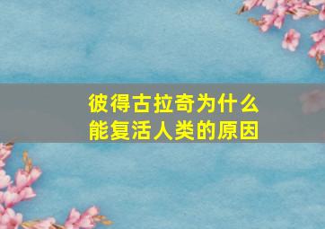 彼得古拉奇为什么能复活人类的原因