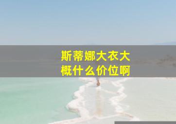 斯蒂娜大衣大概什么价位啊