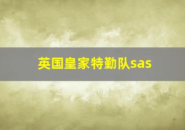 英国皇家特勤队sas