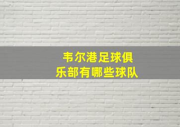 韦尔港足球俱乐部有哪些球队